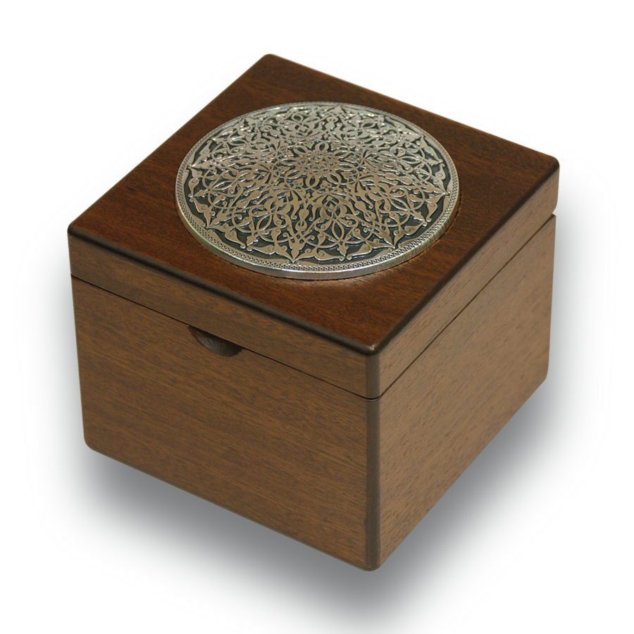 Küp Kutu (Daire Tezhip - Gümüş)