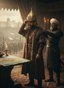 Fetih Sureli Miğfer (Altın Kaplama)