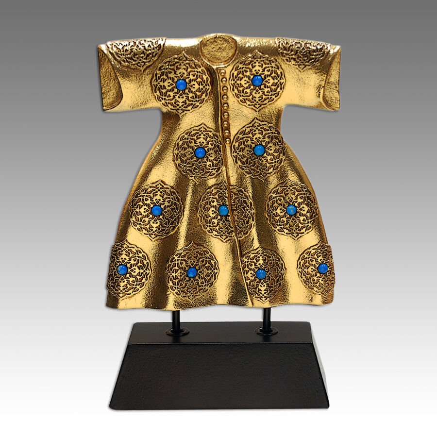 Kaftan Çiçek Desen (Altın Kaplama)