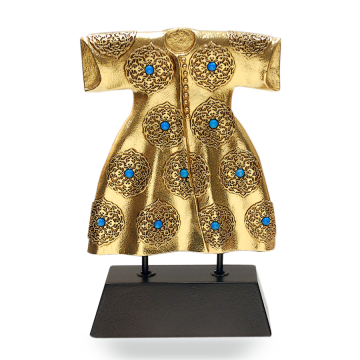 Kaftan Çiçek Desen (Altın Kaplama)