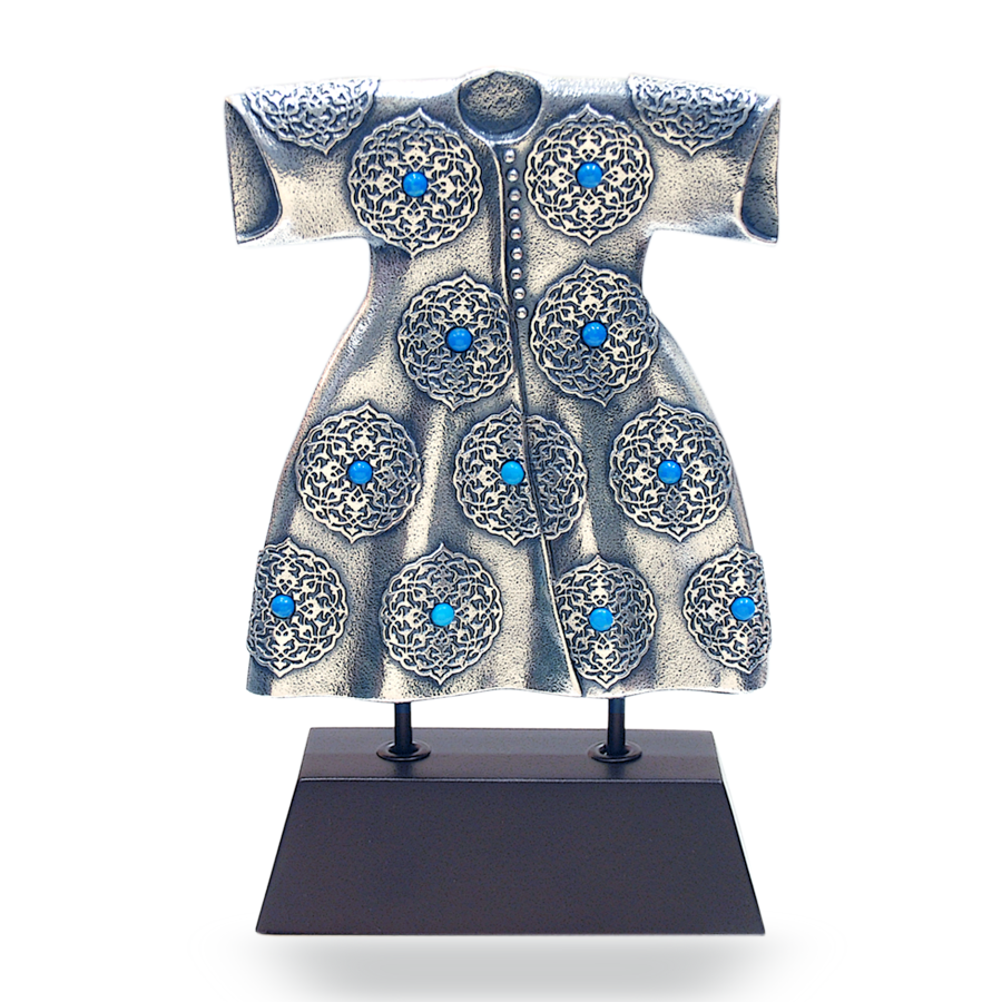 Kaftan Çiçek Desen (Gümüş Kaplama)