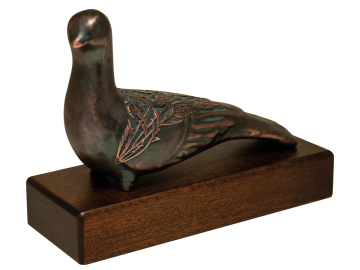 Barış ve Talih Kuşu (Bronz Kaplama)