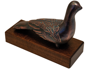 Barış ve Talih Kuşu (Bronz Kaplama)