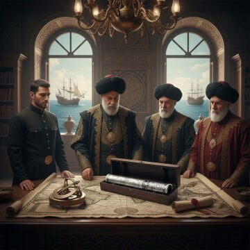 Ferman Kutusu Piri Reis-Özel Versiyon Gümüş Kaplama