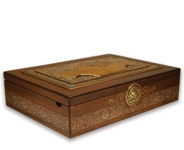 Kur'an-ı Kerim/Rahle Boy (Sedef kakma - Altın Kaplama)