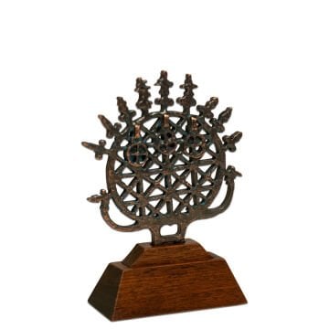 Hitit Güneşi (Mini Boy Obje - Bronz Kaplama)