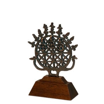 Hitit Güneşi (Mini Boy Obje - Bronz Kaplama)