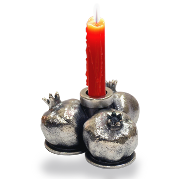 Pomegranate Silver Plated (Candlestick)