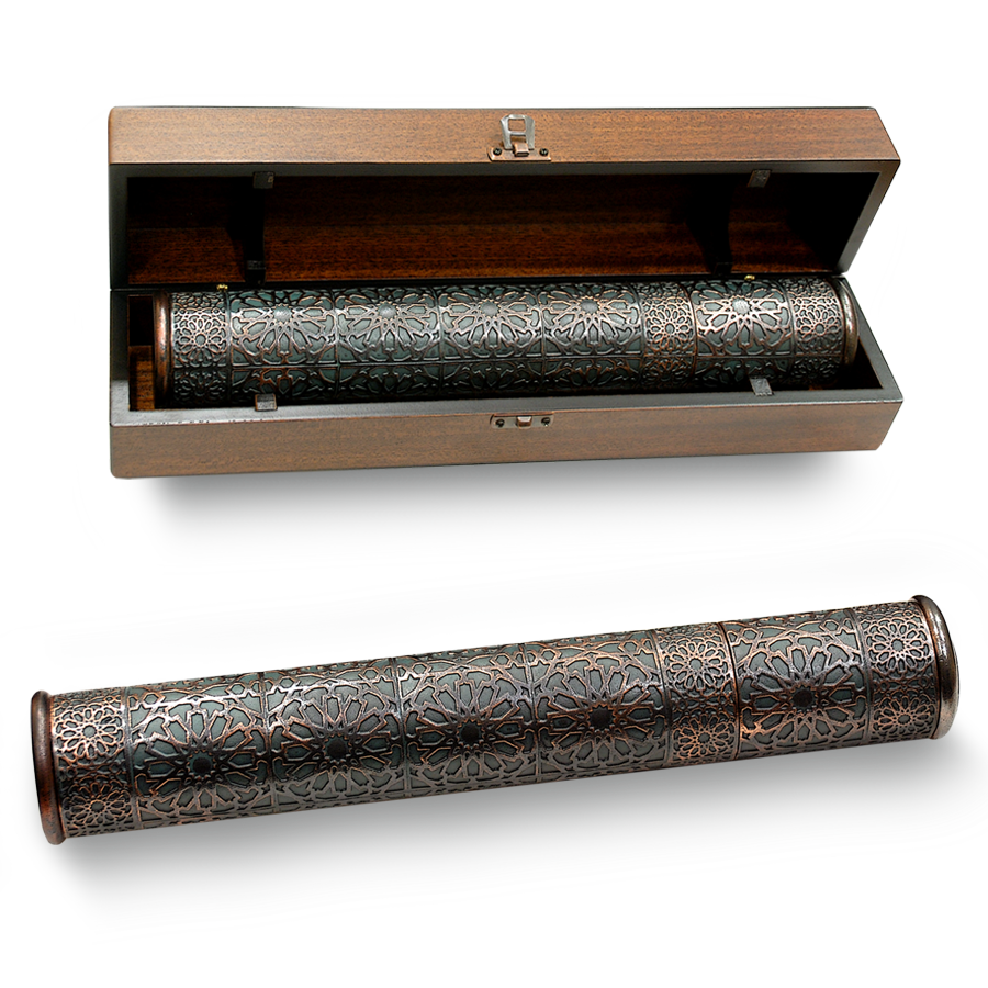 Ferman Kutusu Yıldız Desen Bronz Kaplama