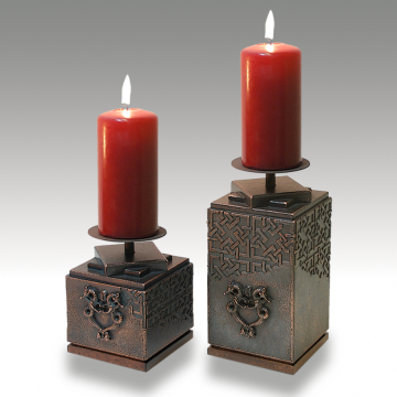 İkiz Ejderli Şamdan (Tea-Light)