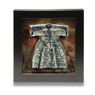 Çerçeveli Kaftan Dudak Desen (Gümüş Kaplama)