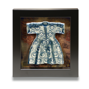 Çerçeveli Kaftan Çintemani Desen (Gümüş)