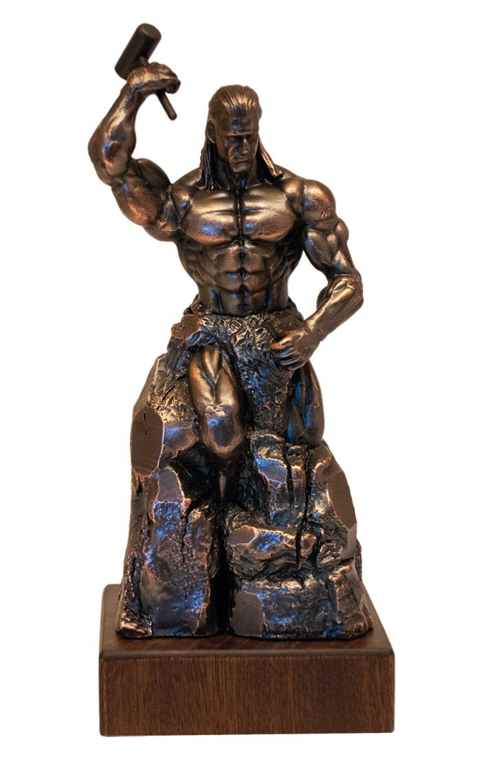Kendini Yontan Adam (Bronz Kaplama) The Self-Sculpting Man