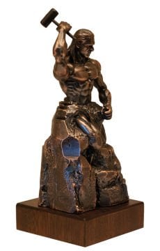 Kendini Yontan Adam (Bronz Kaplama)