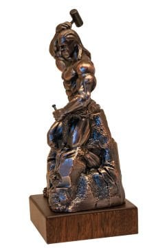 Kendini Yontan Adam (Bronz Kaplama)