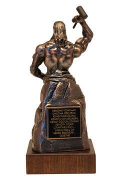 Kendini Yontan Adam (Bronz Kaplama)