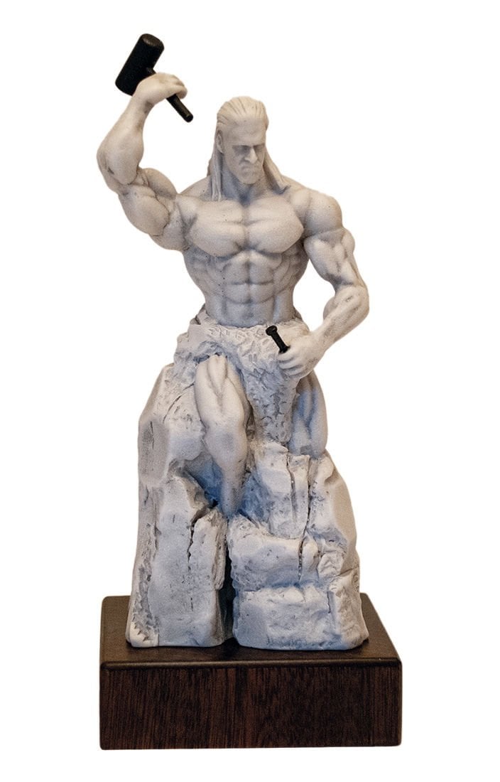 Kendini Yontan Adam (Antik Taş Efekt)