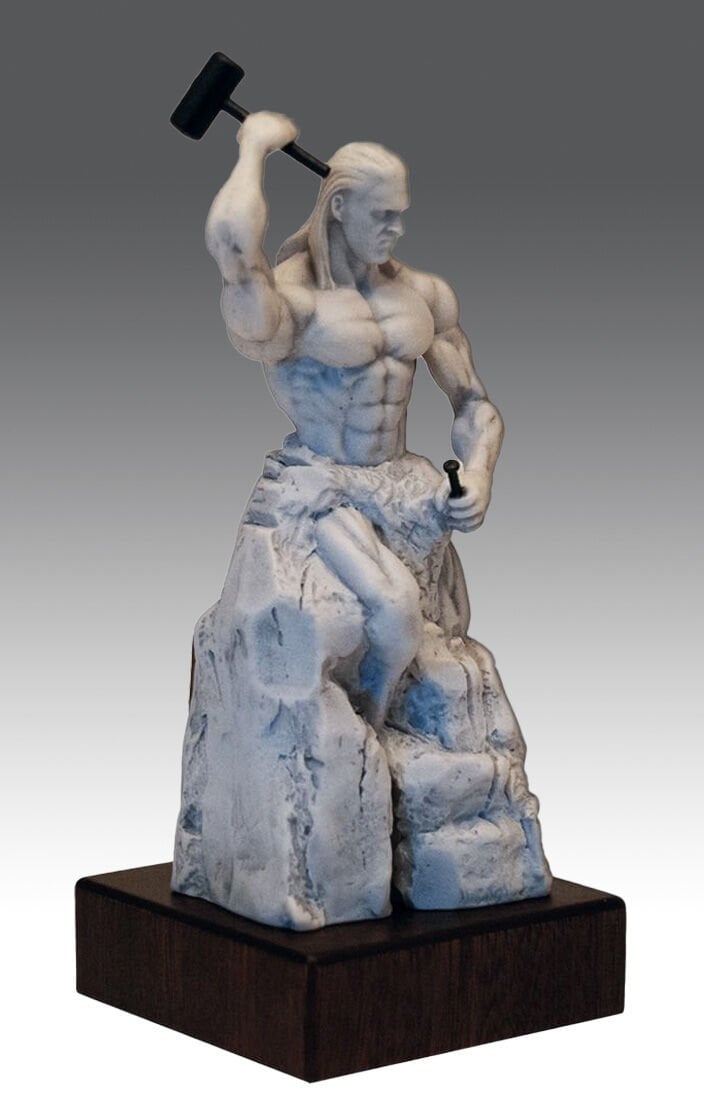 Kendini Yontan Adam (Antik Taş Efekt) The Self-Sculpting Man