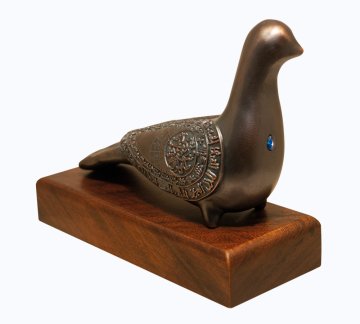 Hüma Kuşu - Tılsımlı Kuş (Bronz Kaplama)