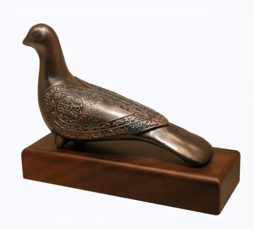 Hüma Kuşu - Tılsımlı Kuş (Bronz Kaplama)