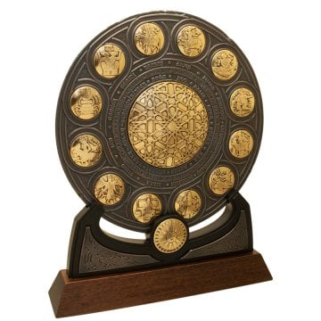 Minyatürlerle Burçlar (Rozet Panel - Altın ve Bronz Kaplama)