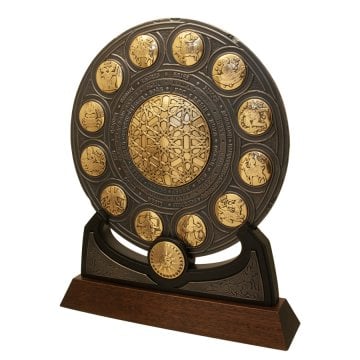 Minyatürlerle Burçlar (Rozet Panel - Altın ve Bronz Kaplama)