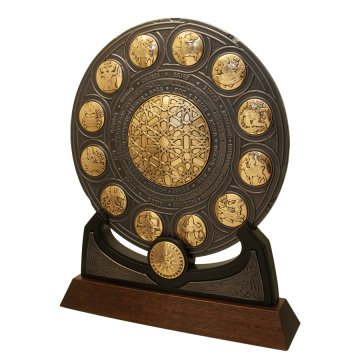 Minyatürlerle Burçlar (Rozet Panel - Altın ve Bronz Kaplama)