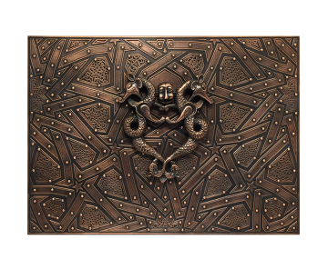 Selçuklu Kapı Tokmağı - İkiz Ejder Tablo (Bronz K.)