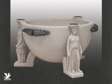 Caryadid (Üç Sütunlu Taş Sunak-Bronz)