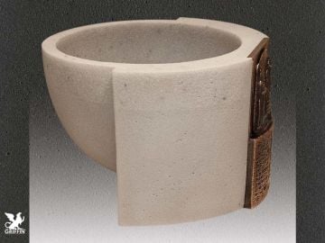 Hammurabi (Beyaz Kumtaşı+Bronz Kaplama)