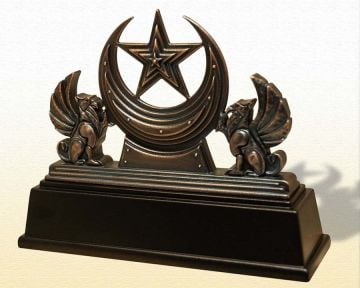 Grifon'lu Ayyıldız (Masa Üstü Obje)