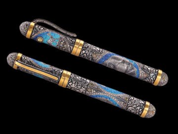 Değerli Metal ve Taş - Kalem işi gravür çalışması (İpek Yolu)